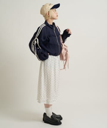 w closet(ダブルクローゼット) 【AMIKO's select vol.2】配色ロゴキャップ