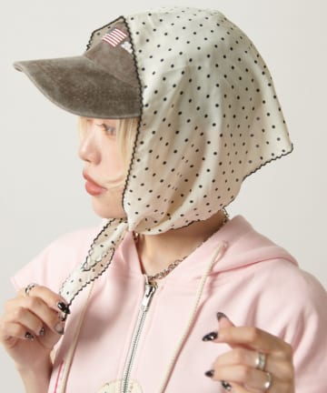 w closet(ダブルクローゼット) 【AMIKO's select vol.2】ドットスカーフ