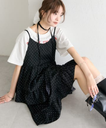 mystic(ミスティック) ドットティアードミニワンピース