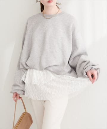 NICE CLAUP / OLIVE des OLIVE OUTLET(ナイスクラップ  / オリーブ デ オリーブ アウトレット) 【natural couture】バルーンシルエットプルオーバー