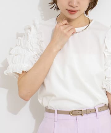 NOLLEY'S(ノーリーズ) 【WEB限定】袖コンシャスプルオーバー