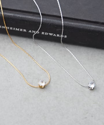 Remind me and forever(リマインドミーアンドフォーエバー) 【WEB限定】一粒ジュエルネックレス