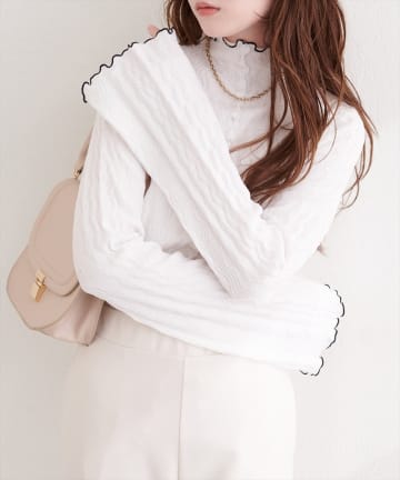 NICE CLAUP / OLIVE des OLIVE OUTLET(ナイスクラップ  / オリーブ デ オリーブ アウトレット) 【natural couture】プチハイメローニット