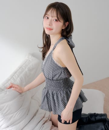 Chico(チコ) ホルターネックペプラムブラウス