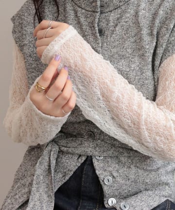 FREDY & GLOSTER(フレディ アンド グロスター) シアーレースロンTシャツ