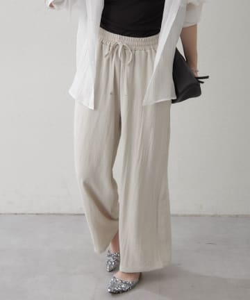 Remind me and forever(リマインドミーアンドフォーエバー) 【らくちん/着回し】リラックスワイドイージーパンツ