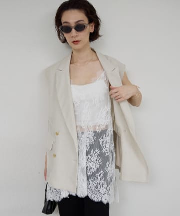 GALLARDAGALANTE(ガリャルダガランテ) コードレースキャミチュニック