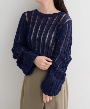 OUTLET(アウトレット) 【Kastane】B ルーズスリーブニットプルオーバー