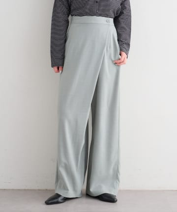 OUTLET(アウトレット) 【Kastane】B シャンブレーラップスラックス