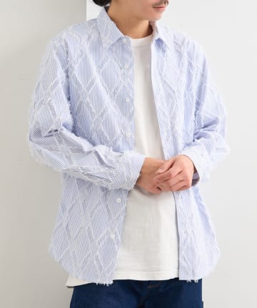 OUTLET(アウトレット) 【Kastane】BM ストライプラウンドシャツ