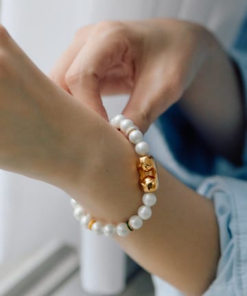 OUTLET(アウトレット) 【ear PAPILLONNER】POPパールマグネットブレスレット