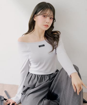 OUTLET(アウトレット) 【Chico】パターンメッシュカップ付レースコンパクトトップス