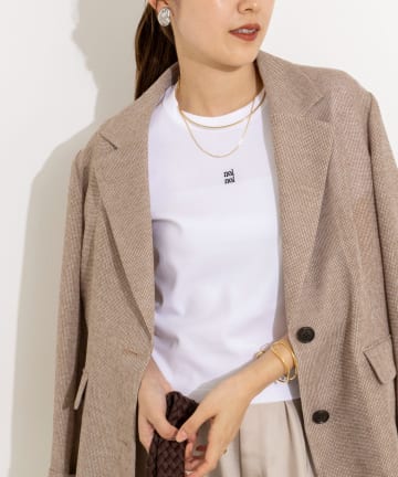 NOLLEY'S(ノーリーズ) 【nolnol/ノルノル】ウォッシャブルクルーネックTee