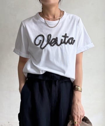 DOUDOU(ドゥドゥ) 【WEB限定】フリンジコードロゴTEE