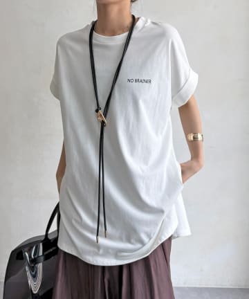 DOUDOU(ドゥドゥ) バックロゴチュニックTEE