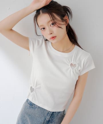 Chico(チコ) ハートデザインチビT