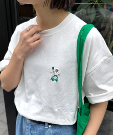 CIAOPANIC TYPY(チャオパニックティピー) 【OJISAN】【ユニセックス】刺繍ロゴバックプリントTEE