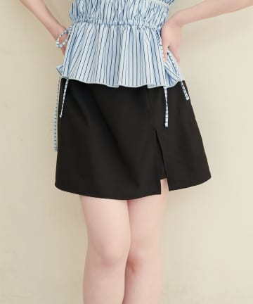 natural couture(ナチュラルクチュール) 【水着】ファスナー付きキュロット