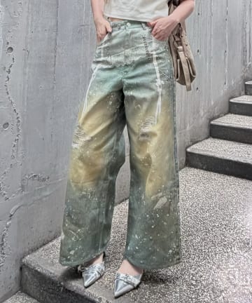 RAY CASSIN(レイカズン) レースプリントツイルパンツ