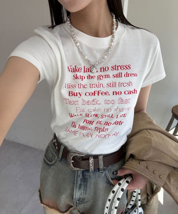 CIAOPANIC(チャオパニック) アソート柄コンパクトカラーTee