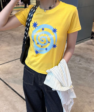 CIAOPANIC(チャオパニック) アソート柄コンパクトカラーTee