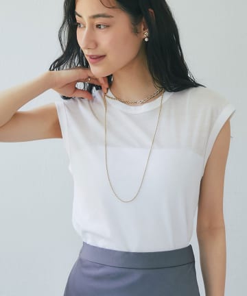 La boutique BonBon(ラブティックボンボン) シアーノースリカットソー