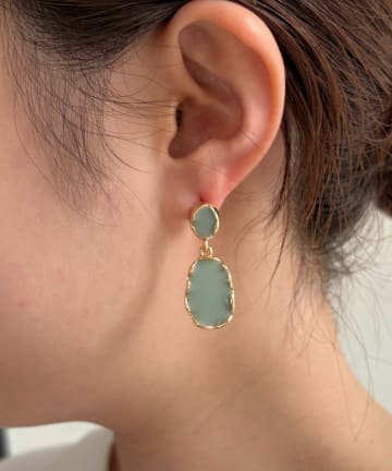 Chez toi(シェトワ) ニュアンスドロップピアス
