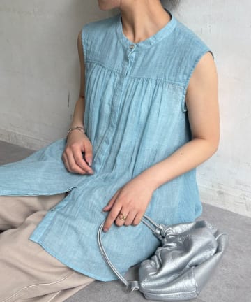 Jena　espace merveilleux(ジェナ　エスパスメルヴェイユ) ガーゼノースリシャツ