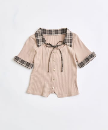 OLIVE des OLIVE(オリーブ デ オリーブ) シャツレイヤードトップス