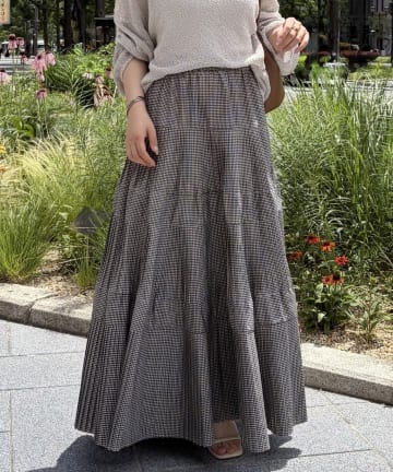Jena　espace merveilleux(ジェナ　エスパスメルヴェイユ) ティアードプリーツスカート