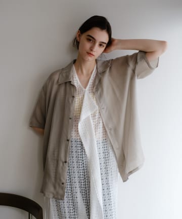 SHENERY(シーナリー) フィブリルキュプラ半袖シャツ