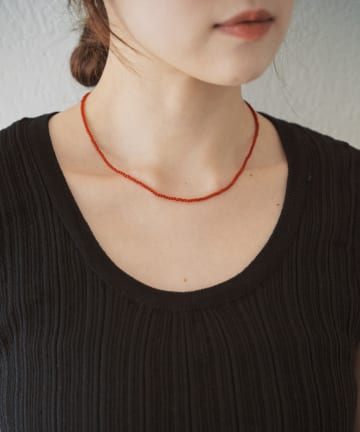 SHENERY(シーナリー) ガラスビーズネックレス2mm