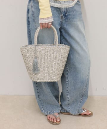 FREDY & GLOSTER(フレディ アンド グロスター) メタリックフィルムカゴバッグ