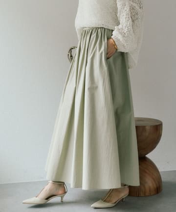 OUTLET(アウトレット) 【RIVE DROITE】フォルムギャザースカート