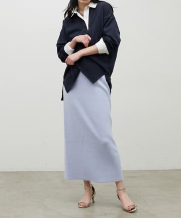 NICE CLAUP / OLIVE des OLIVE OUTLET(ナイスクラップ  / オリーブ デ オリーブ アウトレット) 【LARUTA】スエットライクニットスカート