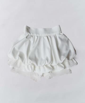 Belle Charme(ベルシャルム) Balloon Lace Mini Skirt