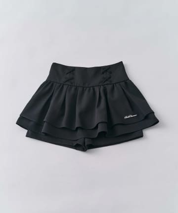 Belle Charme(ベルシャルム) Lace-up Tiored Flare Skirt