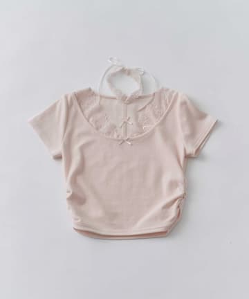 Belle Charme(ベルシャルム) Lace Choker Lingerie Tee