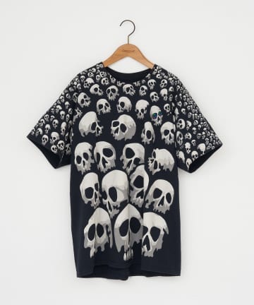 CIAOPANIC(チャオパニック) 【THRIFTY LOOK/スリフティールック】liquid blue skull tee