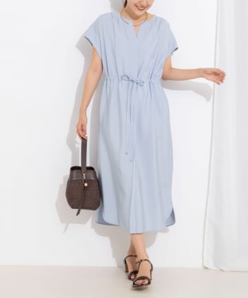 NOLLEY'S(ノーリーズ) ウォッシャブル前タックワンピース