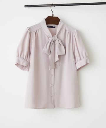 NICE CLAUP / OLIVE des OLIVE OUTLET(ナイスクラップ  / オリーブ デ オリーブ アウトレット) 【OUTLET限定】【continuer】リボンブラウス