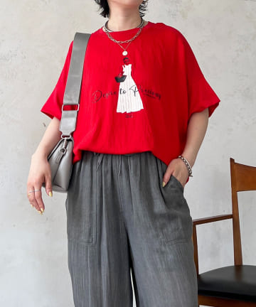 un dix cors(アンディコール) プリントTEE