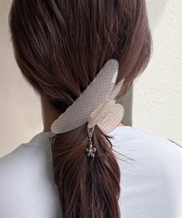 Lattice(ラティス) 【チャーム付き】チェッククリップ