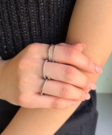 Lattice(ラティス) ＜ステンレス＞4連リング