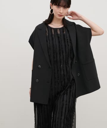 LARUTA(ラルータ) ［Web限定］ニットテーラードベスト