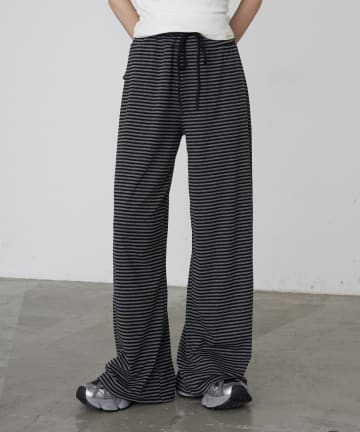 RAY CASSIN(レイカズン) ボーダーカットパンツ