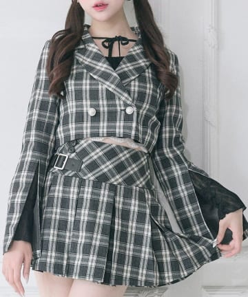 NICE CLAUP / OLIVE des OLIVE OUTLET(ナイスクラップ  / オリーブ デ オリーブ アウトレット) 【Belle Charme】サイドベルトプリーツスカート