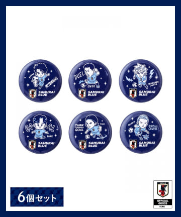 3COINS(スリーコインズ) バッジセットサッカー日本代表ver.