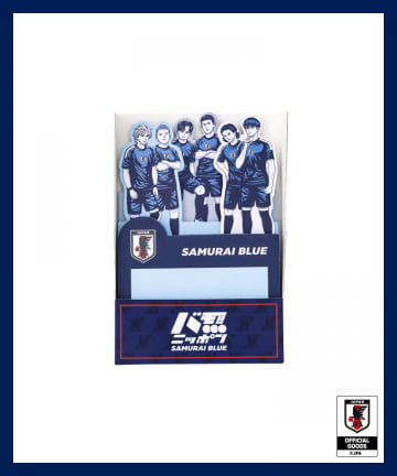 3COINS(スリーコインズ) メモパッドサッカー日本代表ver.