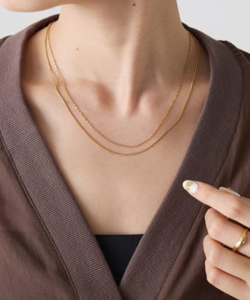 COLLAGE GALLARDAGALANTE(コラージュ ガリャルダガランテ) 【PAPILLONNER/パピヨネ】レイヤードステンレスネックレス